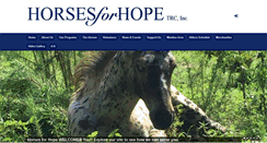 Desktop Screenshot of horsesforhope.org