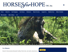 Tablet Screenshot of horsesforhope.org
